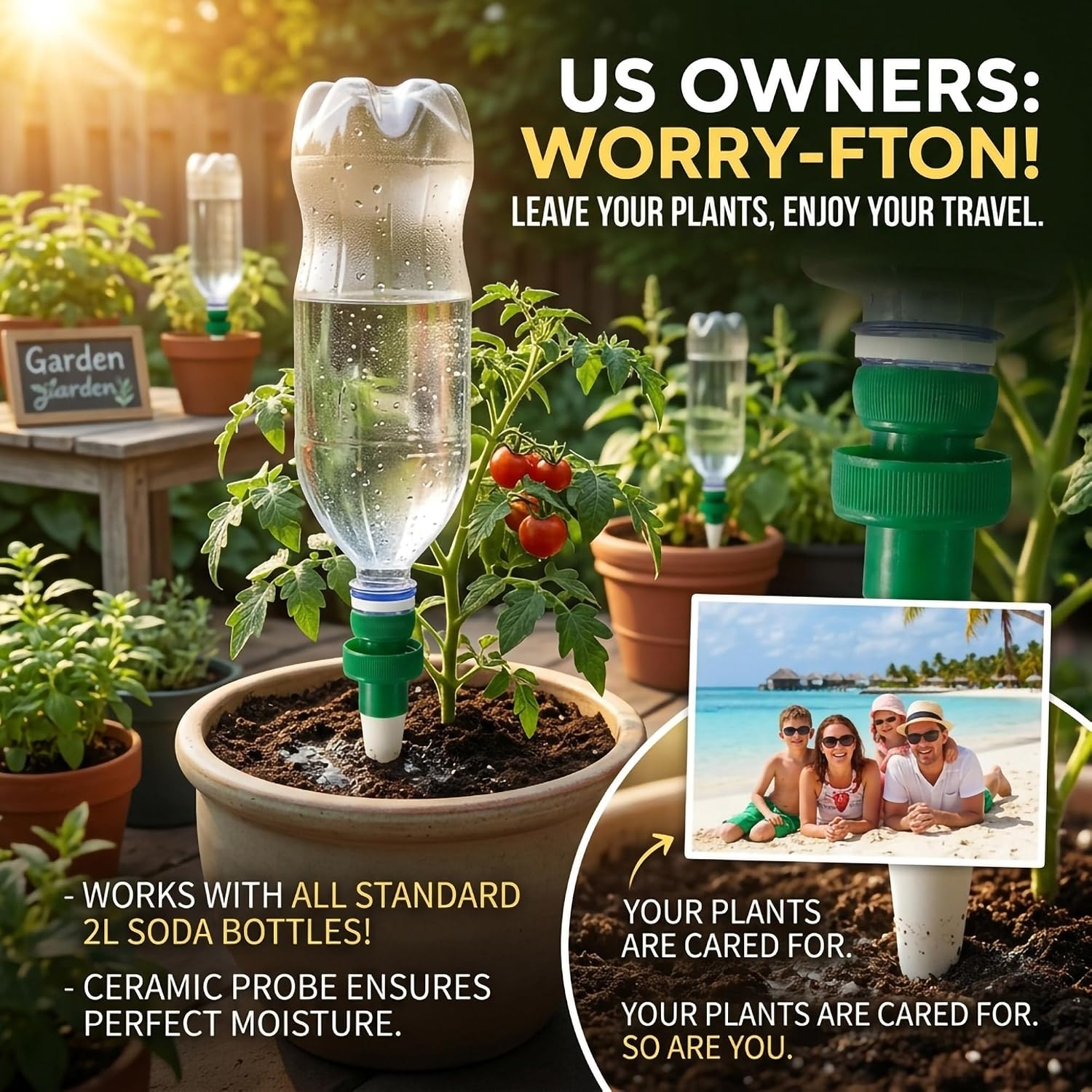 Paku Penyiram Tanaman Terakota - Automatic Plant Waterer ulasan dan harga