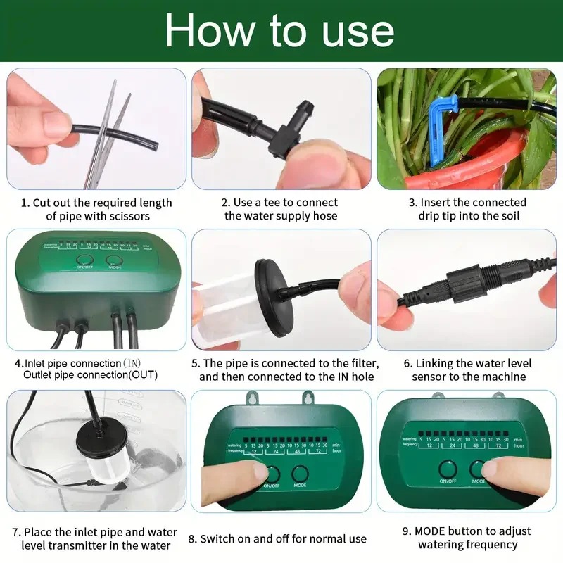 Kit irigasi cerdas tenaga sury - Automatic Plant Waterer ulasan dan harga
